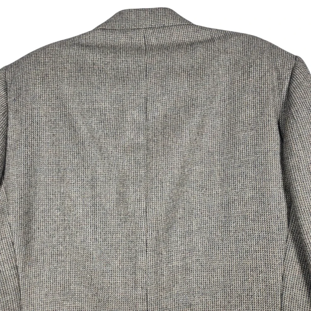 Lauren Ralph Lauren Mens 44L Brown Houndstooth Check Wool Blazer Sport Coat